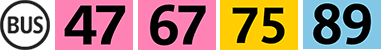 bus 47 67 75 89 hor